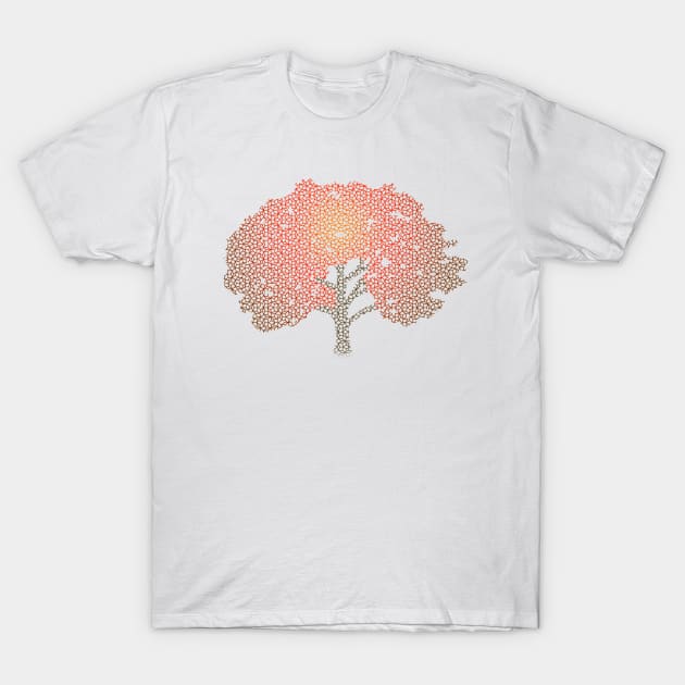 Penrose Emergent Autumn Maple T-Shirt by Danger Dog Design